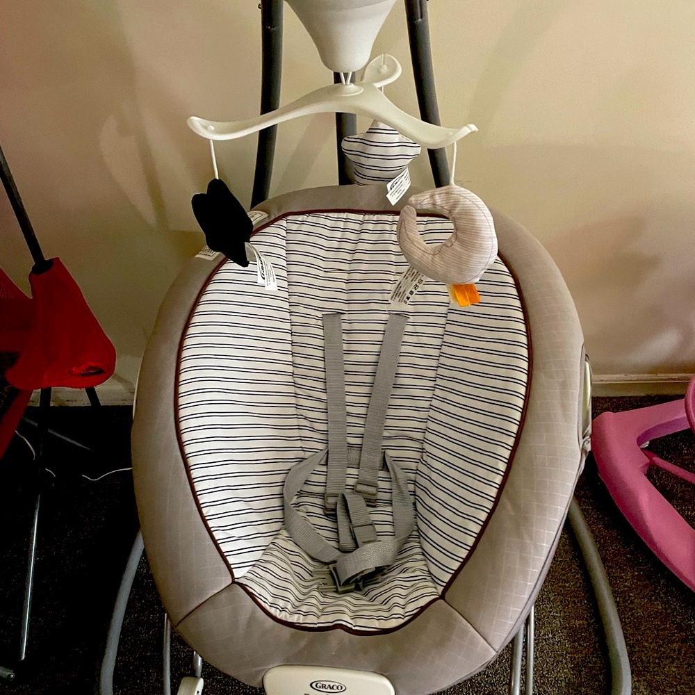 Grace swing set and bouncer..Very good condition.